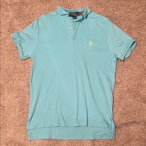 Polo by Ralph Lauren Men's Aqua Polo Shirt